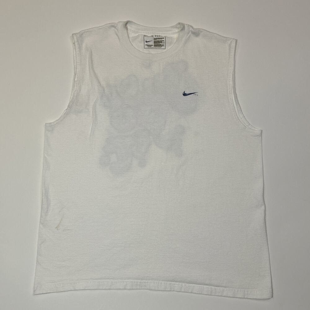Nike Swim Mens Sleeveless Shirt Size XL Extra Large White Just Do It